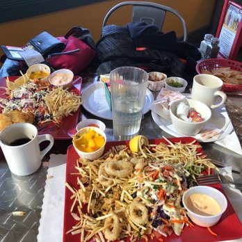 Taco Temple - Calamari taco and Fish Taco plates. Or what's left of them! - Mexican Near Me - Morro Bay, California Taco Temple - Calamari taco and Fish Taco plates. Or what's left of them! - Mexican Near Me - Morro Bay, California