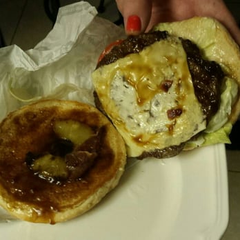 Carl's Jr - Teriyaki Burger with a TINY PIECE of bacon and an equally small pineapple piece - Fast Food Near Me - Ontario, California Carl's Jr - Teriyaki Burger with a TINY PIECE of bacon and an equally small pineapple piece - Fast Food Near Me - Ontario, California