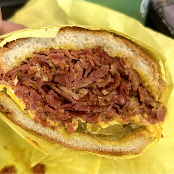 Classic Burger - Pastrami with pickles, mustard and cheese. - Burgers Near Me - West Covina, California