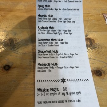 Arctic Harvest - Menu 6/2022 - Distilleries Near Me - North Pole, Alaska