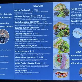 Mochi Cafe - Menu @ ƪ(･‿･)  Mochi Cafe - Ice cream, Waffle, Coffee, Brunch-E Town Pkwy. - Ice Cream & Frozen Yogurt Near Me - Jacksonville, Florida