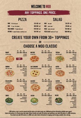 Menu photo 1 MOD Pizza Blue Springs, MO