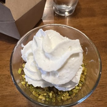Angelo's Restaurant - Pistachio creme dessert - Italian Near Me - Bellevue, Washington