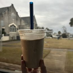 A milk chocolate milkshake