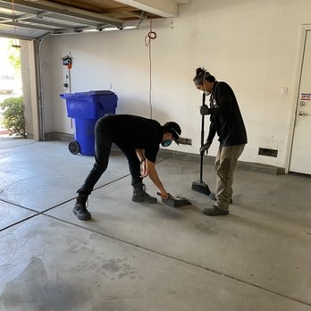 DW Hauling - Sweeping the garage after upload all the junks to the truck. - Junk Removal & Hauling Near Me DW Hauling - Sweeping the garage after upload all the junks to the truck. - Junk Removal & Hauling Near Me