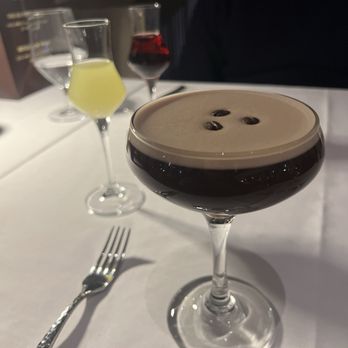 The Sea Fire Grill - Espresso Martini and complimentary dessert wines (limoncello & Port Wine) - Seafood Near Me - Yonkers, New York