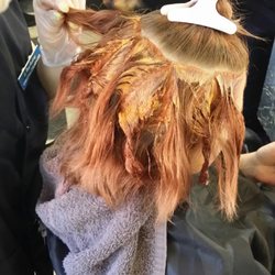 Lu Ross Academy Client Services - Wella transformation in progress