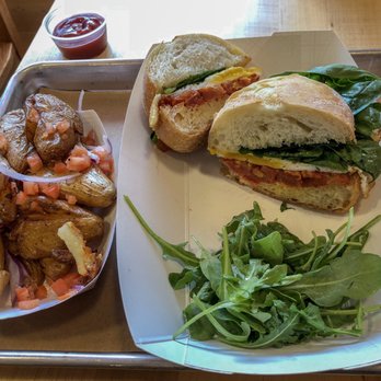 The Dilly Duck Shop - M.E.D. Breakfast sammich and Haymaker Hash to accompany. Would recommend 10/10 - American Near Me - Norwalk, Connecticut The Dilly Duck Shop - M.E.D. Breakfast sammich and Haymaker Hash to accompany. Would recommend 10/10 - American Near Me - Norwalk, Connecticut