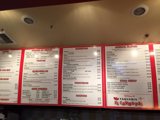 Menu photo 7 Taqueria El Carnaval Placerville, CA Menu photo 7 Taqueria El Carnaval Placerville, CA