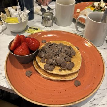 Stack & Still - Buttermilk pancakes with chocolate chips - Pancakes Near Me - Glasgow, GLG