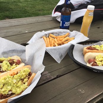Oak Grove Tavern - Wednesday night special-hillbilly hot dogs (dogs covered in cheese, chili, onions, slaw) 2/$3, $1 off Bud Light ($1.25) - Dive Bars Near Me - Grove City, Ohio Oak Grove Tavern - Wednesday night special-hillbilly hot dogs (dogs covered in cheese, chili, onions, slaw) 2/$3, $1 off Bud Light ($1.25) - Dive Bars Near Me - Grove City, Ohio