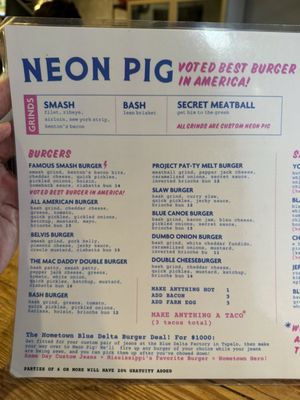 Menu photo 2 Neon Pig Tupelo, MS Menu photo 2 Neon Pig Tupelo, MS