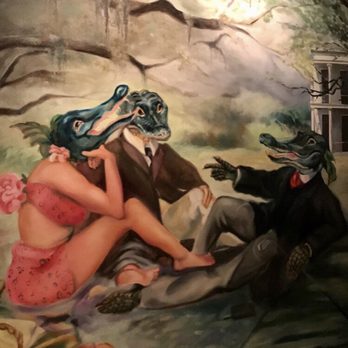 Cajun Queen - Loved this mural on the wall going upstairs! - Cajun/Creole Near Me - Charlotte, North Carolina