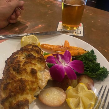 Dolce Vita - Chilean sea bass coated it in crab. - Bars Near Me - Nyack, New York