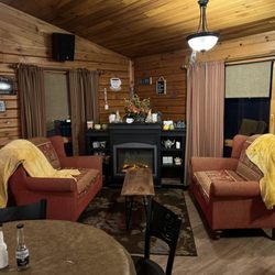 Rosemary's Thyme Mexican Restaurant  - Cozy fireplace corner to enjoy one of our lattes