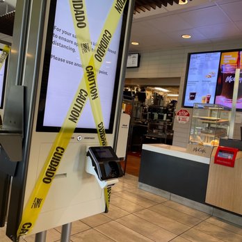 McDonald's - caution tape wrapped around the counter - Fast Food Near Me - Sunnyvale, California McDonald's - caution tape wrapped around the counter - Fast Food Near Me - Sunnyvale, California