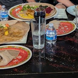 So much food.  The vegi platter was excellent, but we enjoyed everything.