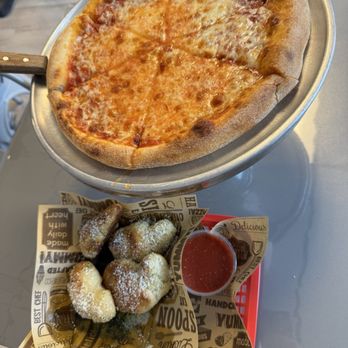 Nonna Dina Pizzeria - Small cheese pizza & 6 Pieces Garlic Knots - Pizza Near Me - Brownville, New York Nonna Dina Pizzeria - Small cheese pizza & 6 Pieces Garlic Knots - Pizza Near Me - Brownville, New York