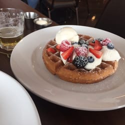 Bass Bay Brewhouse - Great tasting desert waffle to top off a great meal