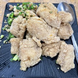 Fried Rock Cod Fillet with Spicy Salt Fried Rock Cod Fillet with Spicy Salt