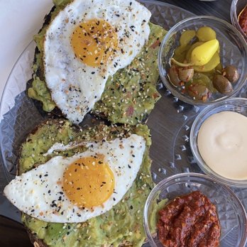Popular - Sunny Side Up Avocado Toast - Mediterranean Near Me - Encino , California