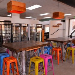 Blue Moon Specialty Foods - Bring a group for breakfast or lunch and enjoy these tables made locally in the Upstate by Makari Designs