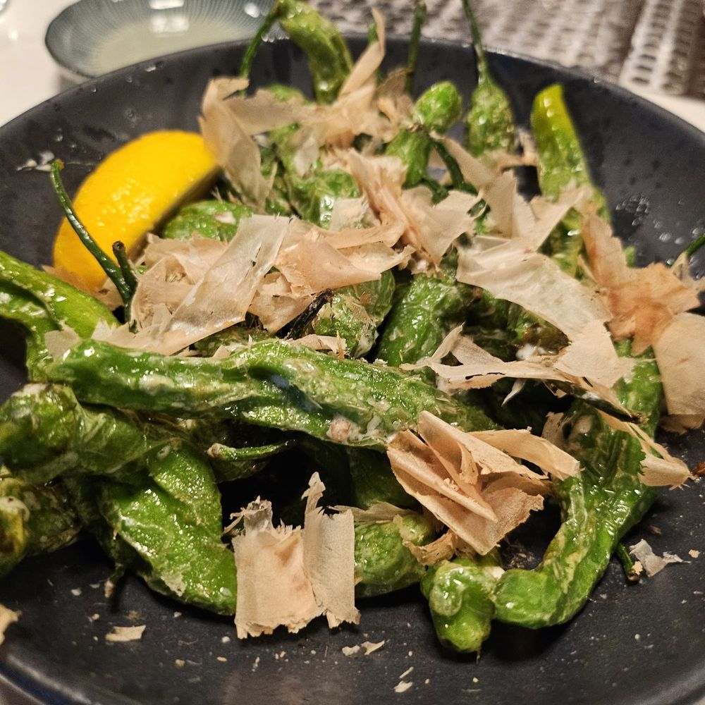 Bar Iris - Shishito peppers - light, crunchy, and yet savory - Japanese Near Me - San Francisco, California Bar Iris - Shishito peppers - light, crunchy, and yet savory - Japanese Near Me - San Francisco, California
