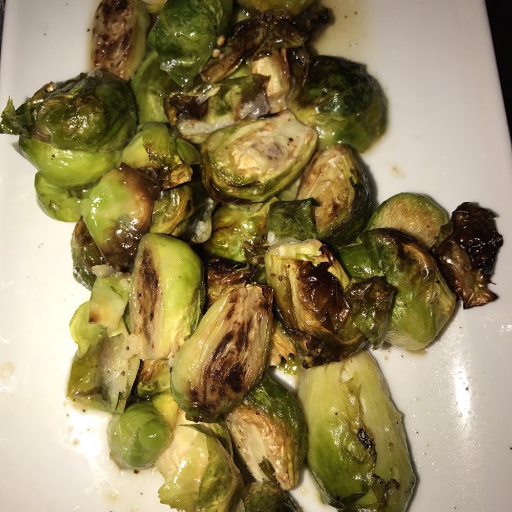 Hannah's Off The Square - Brussels sprouts- needs a little salt or something but good. - New American Near Me - Denton, Texas