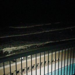 High tide at night