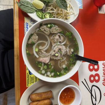 Pho 88 - P2. Rare Beef and Meatballs Noodle Soup A1. Vietnamese Fried Egg Rolls - Vietnamese Near Me - Sherwood, Arkansas Pho 88 - P2. Rare Beef and Meatballs Noodle Soup A1. Vietnamese Fried Egg Rolls - Vietnamese Near Me - Sherwood, Arkansas