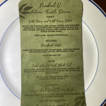 Napa Note - Velvet menus. The textured fabric adds warmth, sophistication and a touch of luxury that will impress guests. - Calligraphy Near Me