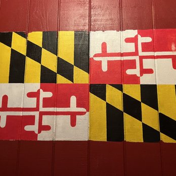 The Hideaway - Maryland state flag in entrance - Sports Bars Near Me - Odenton, Maryland The Hideaway - Maryland state flag in entrance - Sports Bars Near Me - Odenton, Maryland