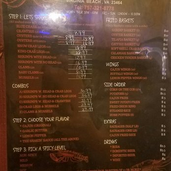 Shaking Crab - Menu - Cajun/Creole Near Me - Virginia Beach, Virginia Shaking Crab - Menu - Cajun/Creole Near Me - Virginia Beach, Virginia