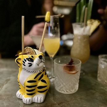 Maison Kasai - Hakkaido Tiger, Fire Fantasy, Pandam drinks made to perfection. Bartenders looked like they were having a great time too - French Near Me - Los Angeles, California Maison Kasai - Hakkaido Tiger, Fire Fantasy, Pandam drinks made to perfection. Bartenders looked like they were having a great time too - French Near Me - Los Angeles, California