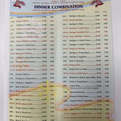 Lunch Special Menu includes weekends