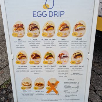 Egg Drip - Menu - Pop-Up Restaurants Near Me - Nashville, Tennessee Egg Drip - Menu - Pop-Up Restaurants Near Me - Nashville, Tennessee