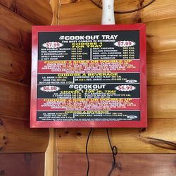 CookOut Restaurant - Menu