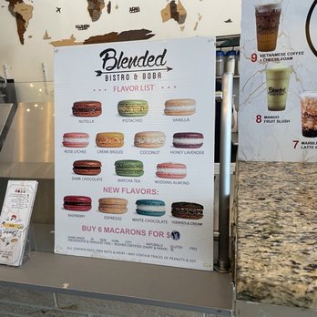 Blended Bistro & Boba - Macaron flavors - Bubble Tea Near Me - Orlando, Florida Blended Bistro & Boba - Macaron flavors - Bubble Tea Near Me - Orlando, Florida
