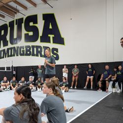 Brusa Volleyball - 3 Time Olympic Medalists April Ross visited Brusa Volleyball