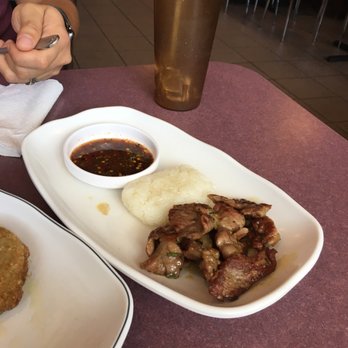 Siam Sunset - Bbq pork and rice ($5 special). Ripoff - Thai Near Me - Los Angeles, California