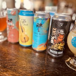 Longtable Beer Cafe - 4 of many sour beer selections.