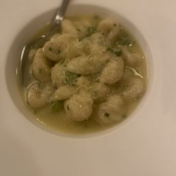 Amber Steakhouse - Gnocchi with Butter, Chives, and Truffle Oil - Steakhouses Near Me - Brooklyn, New York