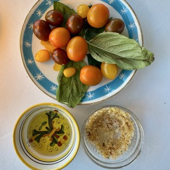 Marisella - Complimentary tomatoes, olive oil, and salt blend - Italian Near Me - Santa Barbara, California Marisella - Complimentary tomatoes, olive oil, and salt blend - Italian Near Me - Santa Barbara, California