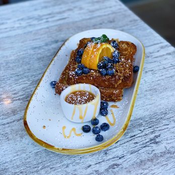 Surisan - Blueberry Stuffed Crunch French Toast Breakfast IG: @wellfedblog - Korean Near Me - San Francisco, California Surisan - Blueberry Stuffed Crunch French Toast Breakfast IG: @wellfedblog - Korean Near Me - San Francisco, California