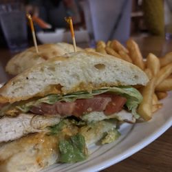 Irish Channel Restaurant & Pub - Chipotle chicken sandwich (servers fave sandwich on the menu)