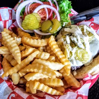 Jefferson's - Fried pickle burger. - Burgers Near Me - North Kansas City, Missouri