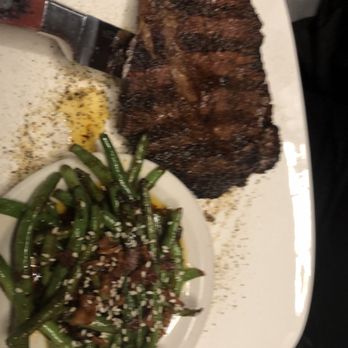 DP Jackson Steakhouse - Delmonico Steak and Spicy String Beans - Steakhouses Near Me - North Canton, Ohio