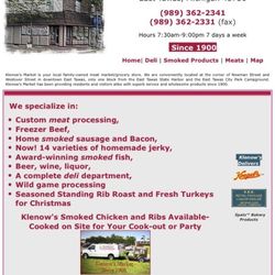 Klenow's Market - Info from their web page.