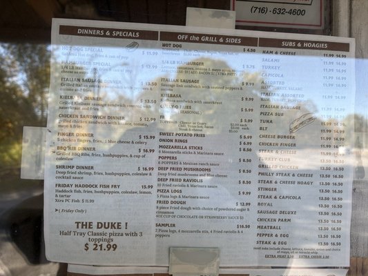 Menu photo 2 Old Greenwalls Restaurant Niagara Falls, NY