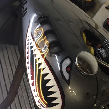Dented Paintless Repairs - Before motorcycle tank dent - Body Shops Near Me - Edmonton, Alberta Dented Paintless Repairs - Before motorcycle tank dent - Body Shops Near Me - Edmonton, Alberta
